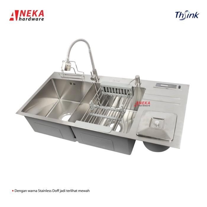 Kitchen Sink Thsink 10048 / Sink 1Meter 2Lubang