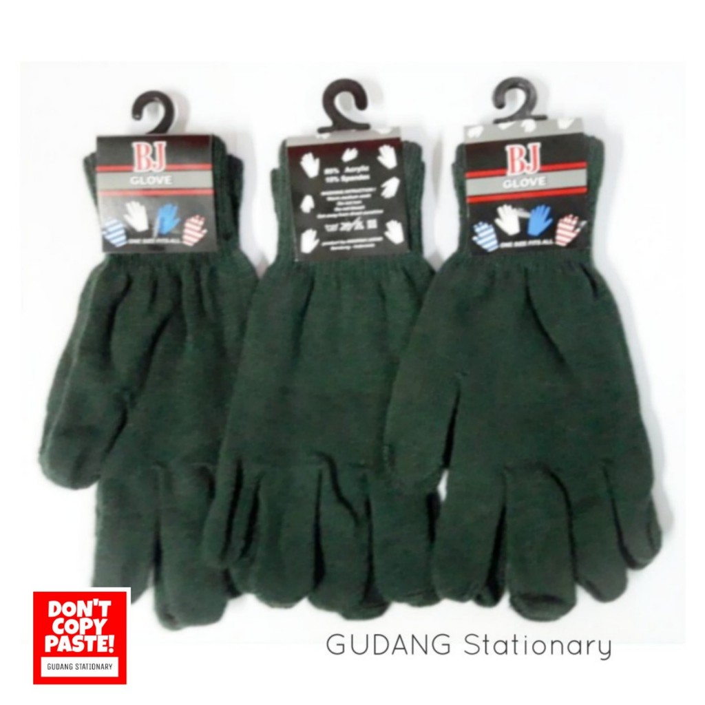 Sarung Tangan Hijau Army Polos BJ GLOVE