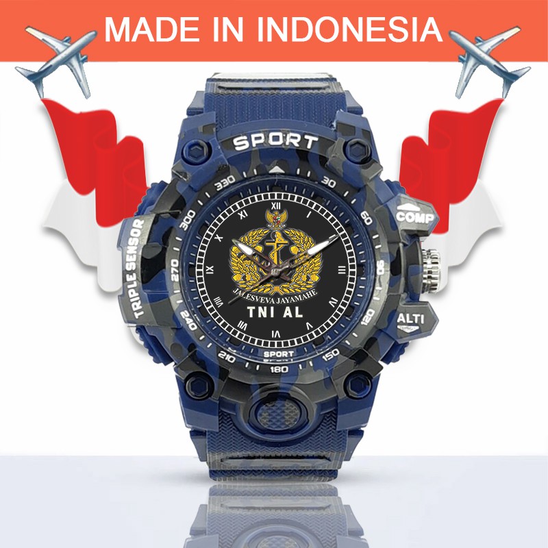(SPECIAL EDITION) JAM TANGAN LOGO TNI-AL WATER RESISTANT NO.10