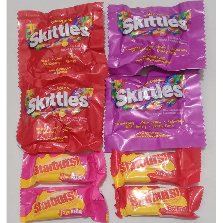 

SKITTLES ORIGINAL / SKITTLES WILD BERRY / STARBUST FAVE / STARBUST ORIGINAL SATUAN
