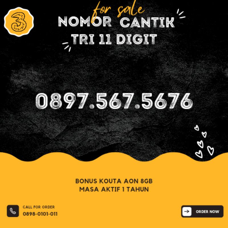Nomor cantik tri 11 digit