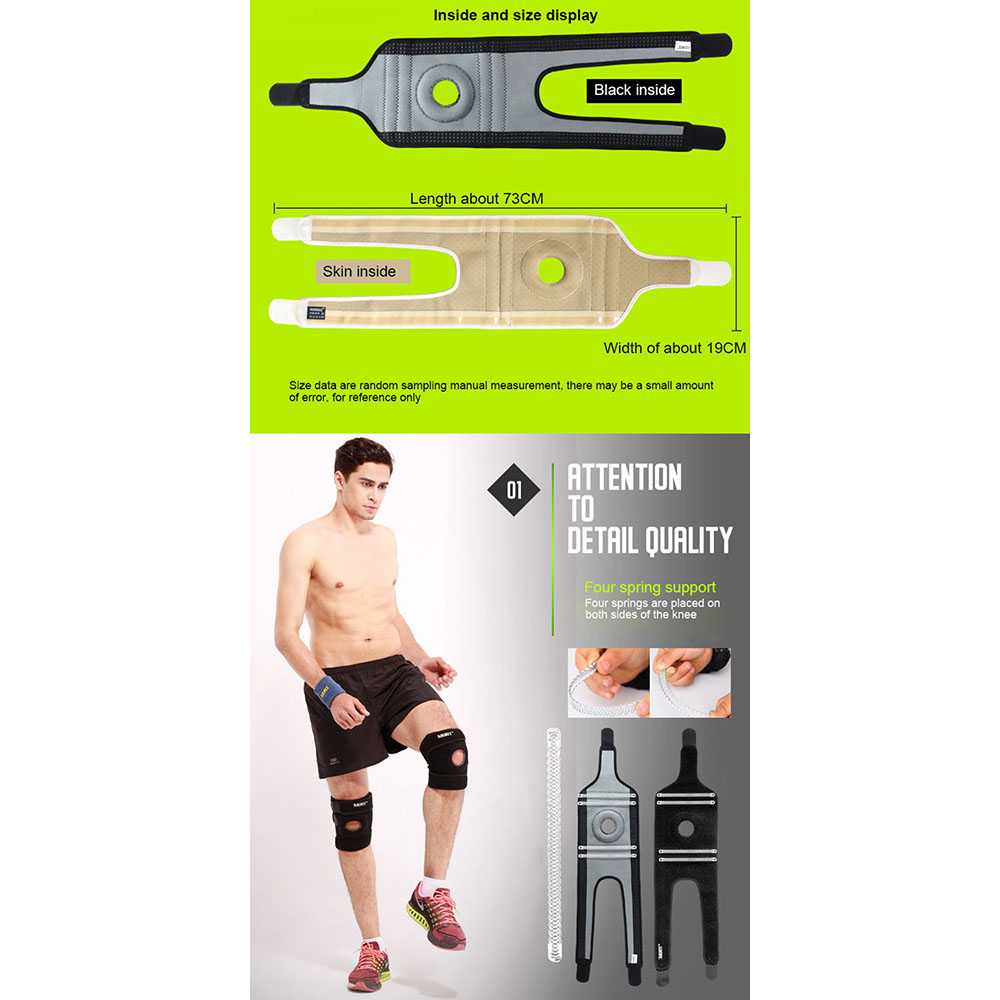 AOLIKES Pelindung Lutut Olahraga Knee Support Fitness A-7906