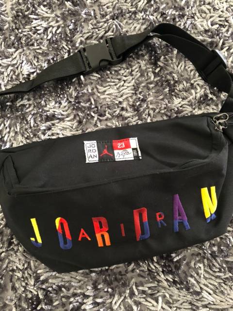 Jual Air Jordan Waist bag Rainbow Font 