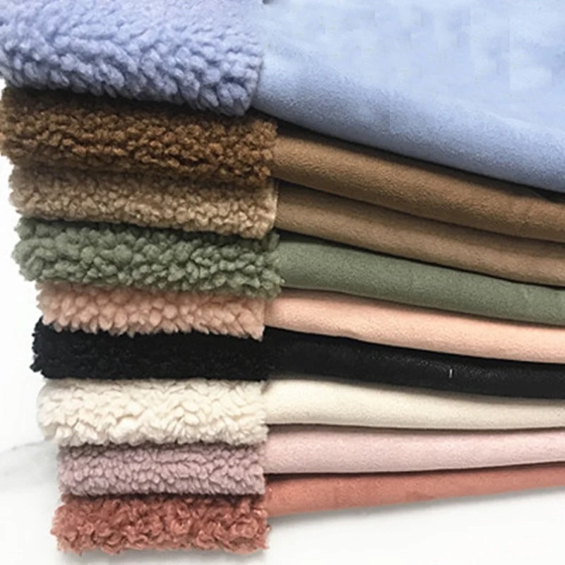 Kain bahan bulu domba / sherpa / koher perkg