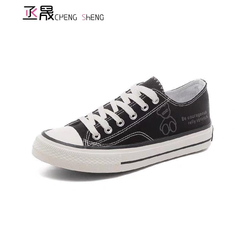 COD POS 955 Sepatu Sneakers Tali Casual Wear Kualitas Korea Tren Terkini Ala Korea