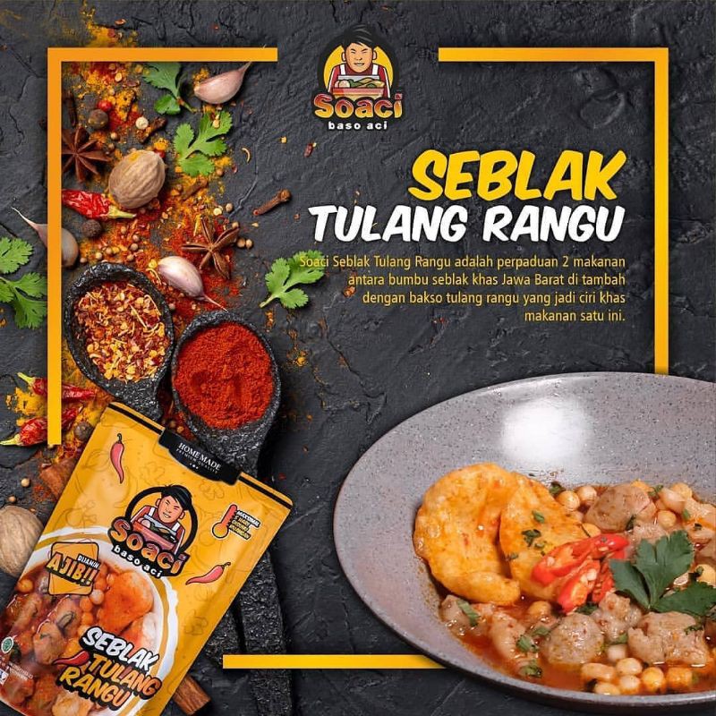 

Seblak Tulang Rangu Soaci - Seblak baso aci