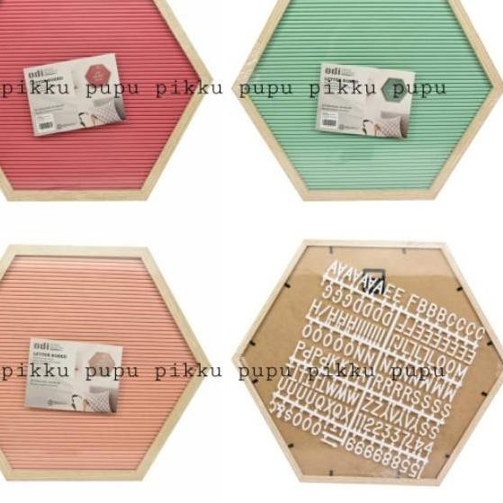 

^ReadyStock^ Letterboard | papan huruf letter board | hexagonal letter board - Paling Laku