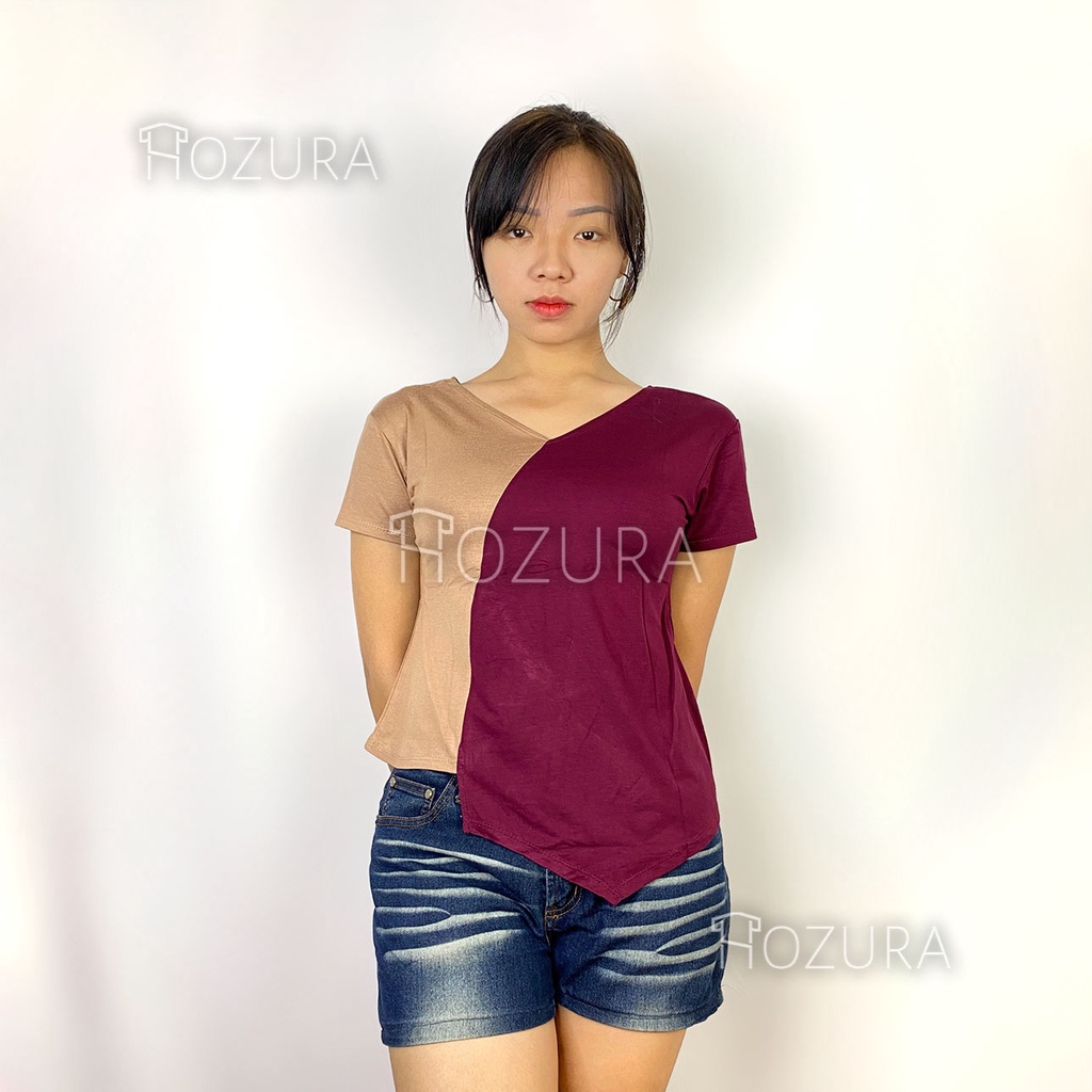 Hozura - Blouse Atasan Wanita Melanie Kombinasi Warna Bolak Balik - Kaos Kombi warna Wrap Top Blouse Kemeja 3  ISTANA MODE JAKARTA Lilac Baju Atasan Wanita Terbaru Blouse Korean Style Blouse Wanita Lengan  Olive Blouse Gfs At Yuraa Lady Crush Blouse