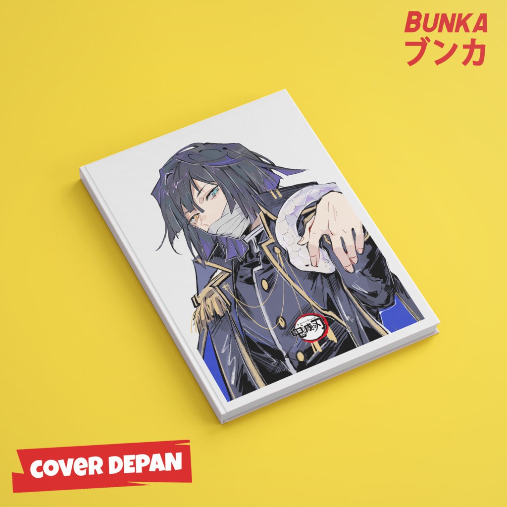 

Notebook Anime Kimetsu no Yaiba U Iguro Obanai Hardcover A5 Buku Tulis Catatan Note Agenda Planner