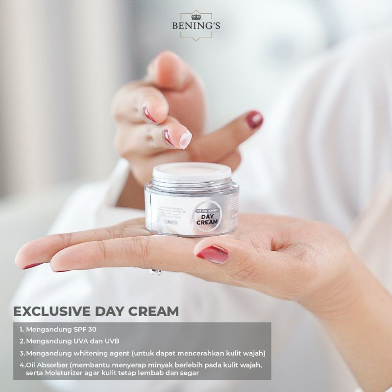 Exclusive Day Cream Benings Skincare by Dr Oky (Benings Clinic) Sodium Lactate, Soluble