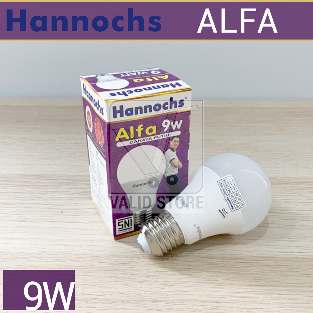 Hannochs Alfa Lampu Led 9W / 9 watt