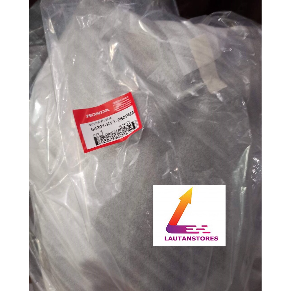 64301-KVY-960FMB Cover Front Panel Tameng Tebeng Lampu Depan Beat Karbu Hitam