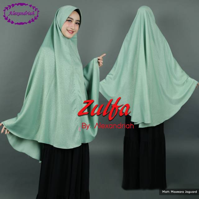 Jilbab syari zulfa maxmara embos