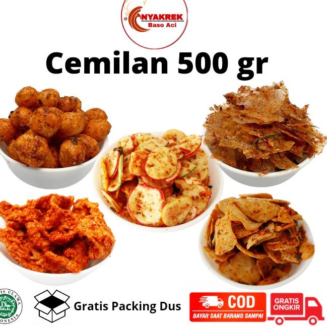 

Promo Keren--Cemilan Pedas 500 gr Snack Pedas 500 gr Nyakrek