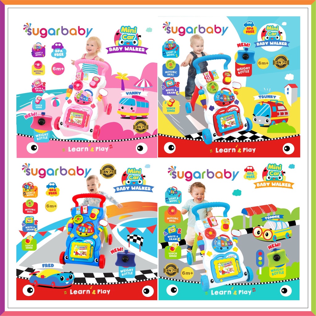 SUGAR BABY PUSH WALKER | SUGARBABY BABY WALKER ( FREE BUBBLE WRAP )