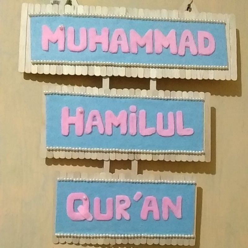 Hiasan dinding/Pajangan/Hiasan Nama