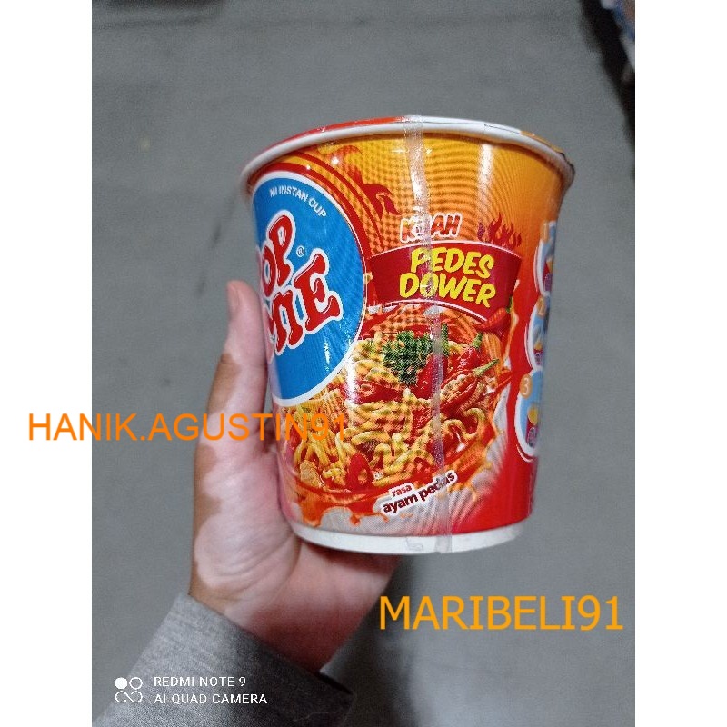 

Pop mie/pop mie kuah pedes dower netto 75gr maribeli91