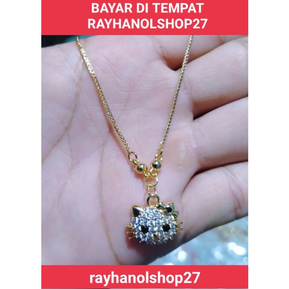 PERHIASAN ANAK ANAK KALUNG TITANIUM LIONTIN MOTIF PILIHAN LAPIS EMAS 22K ANTI KARAT TERSEDIA WARNA GOLD DAN SILVER TERBARU RO-27 KALUNG ANAK ANAK TITANIUM MOTIF PILIHAN