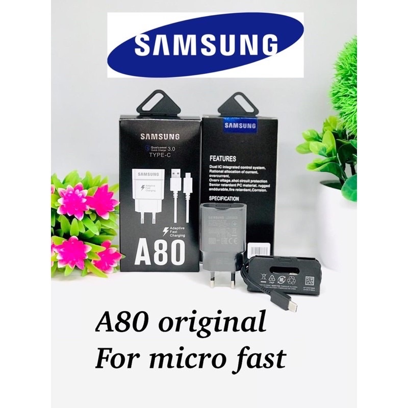 PROMO CHARGER SAMSUNG A80 FAST CHARGING MICRO / TYPE C