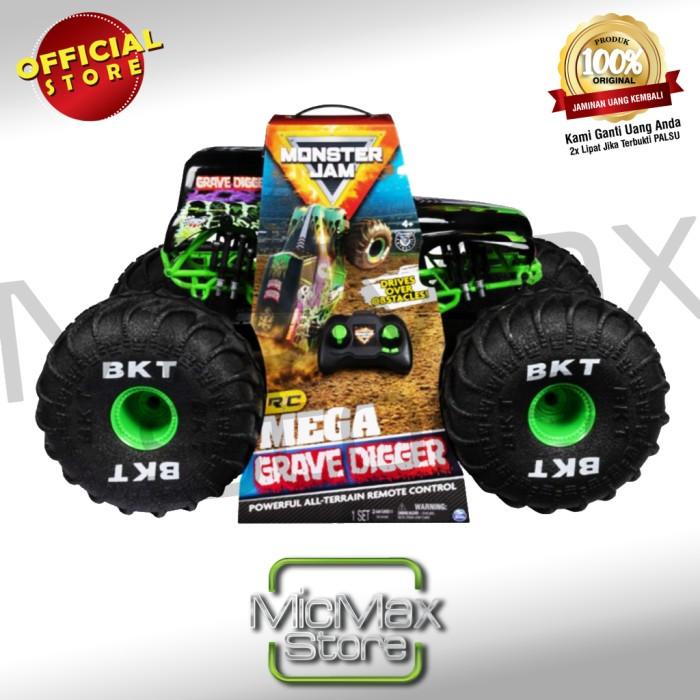 Monster Jam Rc Mega Grave Digger Monster Truck All Terrain Skala 1:6