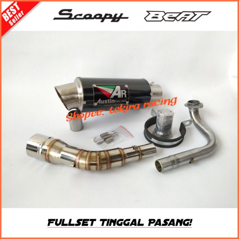 Knalpot AR Austin Racing Carbon Beat Karbu Fi Street 2020 Scoopy Fi Karbu 2021 Racing