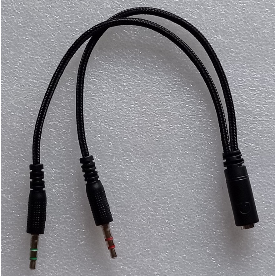 Kabel Jack Audio 3.5mm Splitter 1 Female To 2 Male