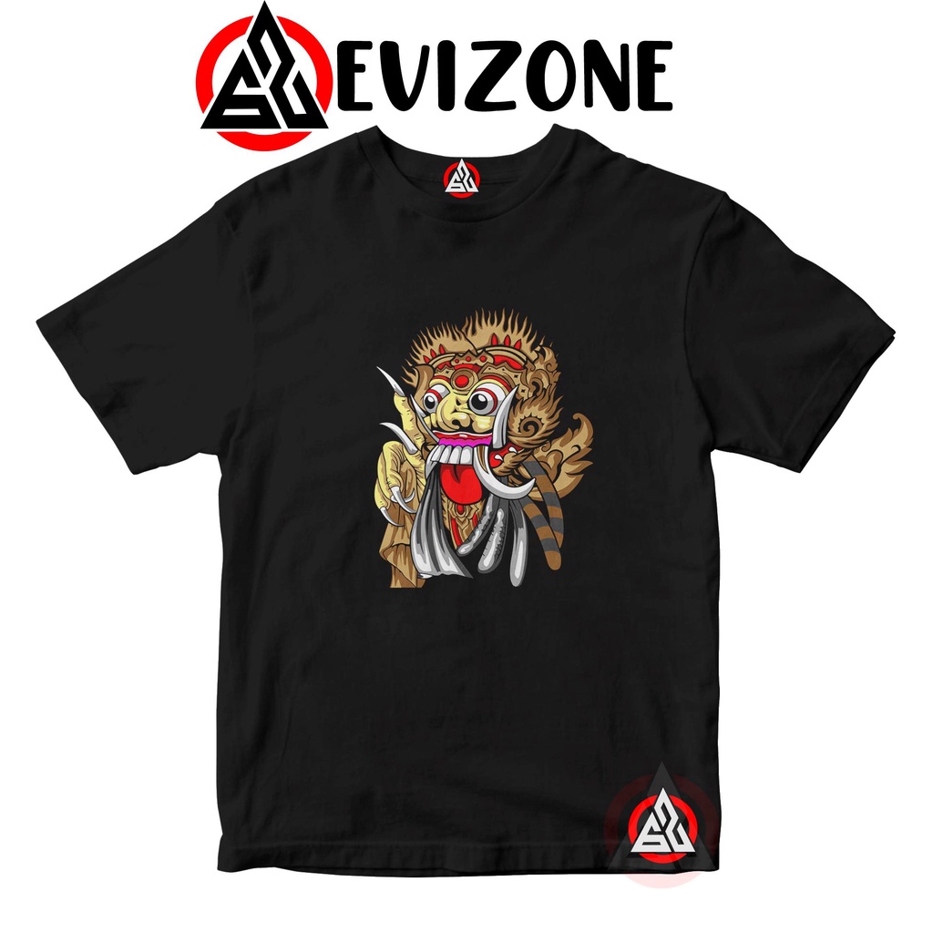 Evizone Kaos Distro Anak Superhiro TOPENG BALI 2 Cotton 30s Premium / Baju Anak kids Bandung, Kaos A
