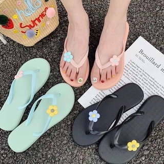 Sandal Jepit Wanita Polos Motif Bunga