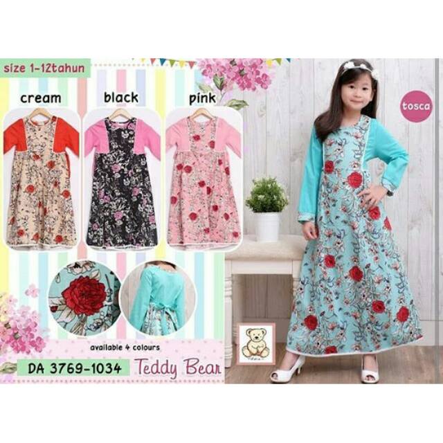 Gamis anak teddy bear