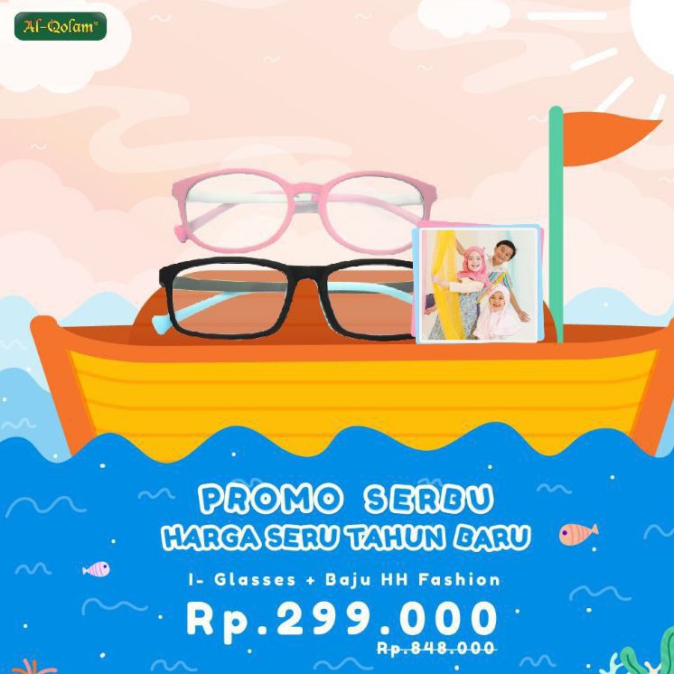 IGLASSES KACAMATA ANTI RADIASI ORIGINAL AL QOLAM