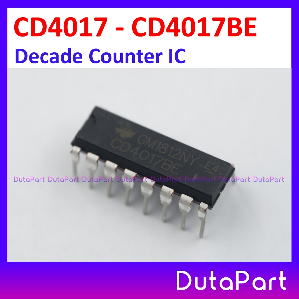 CD4017 CD4017BE CD 4017 Decade Counter Divider IC DIP-16