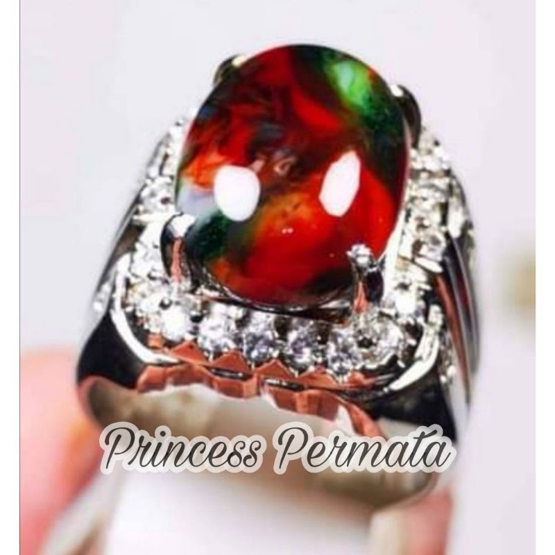 Batu Permata Natural Pancawarna Edong