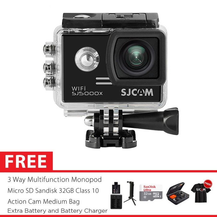 SJCAM SJ5000X Elite 4K Action Kamera 3 Way Master 32GB