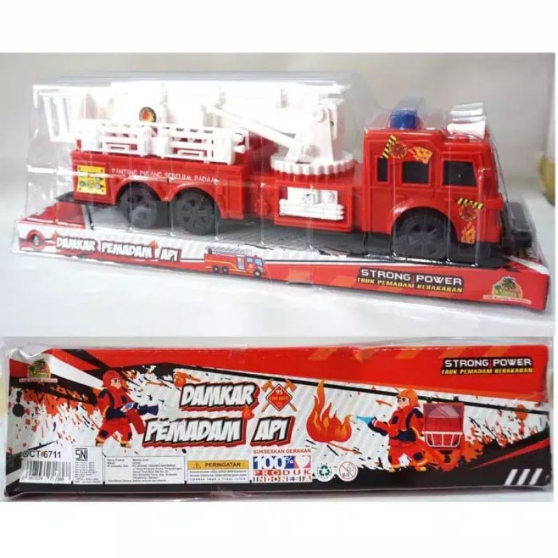 Mainan anak mobil mobil pemadam kebakaran damkar pemadam api