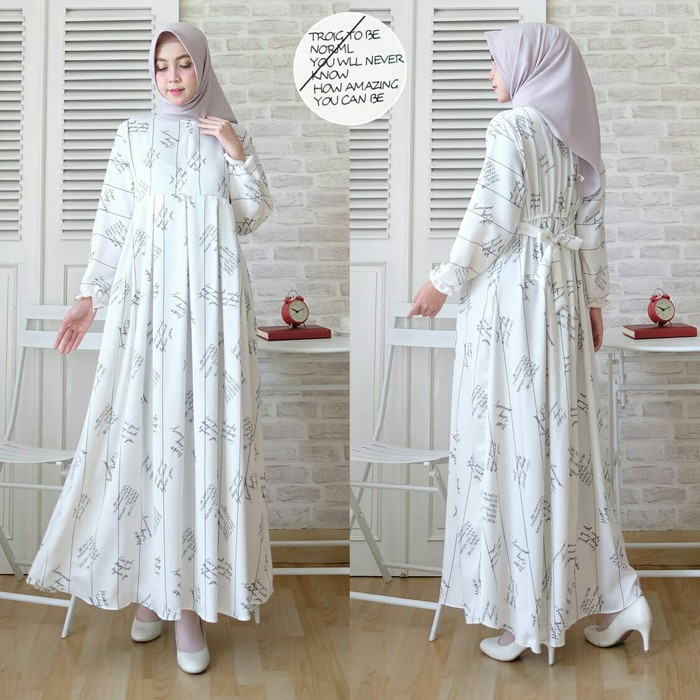 GAMIS SYARI ANNAJAH CAPUCCINO 900GR 110 140 ALLSIZE GAMIS SYARI BUSUI CADAR CREPE HQ POLOS MURAH I.