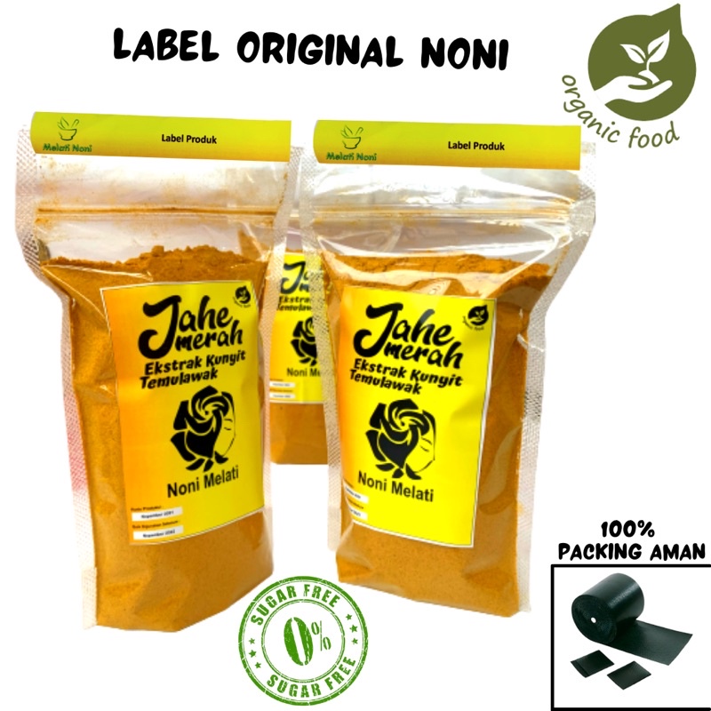 Jahe Merah Temulawak Kunyit Bubuk Murni Asli 100% Original 1kg Tanpa Gula dan Ampas Jamu Bersalin Obat Asam Lambung dan Maag Premium Red Ginger Melati Noni-4