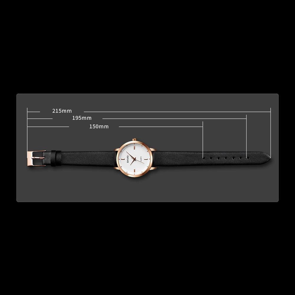 SKMEI 1457 Jam Tangan Wanita Analog Tali Kulit WATCHKITE WKOS