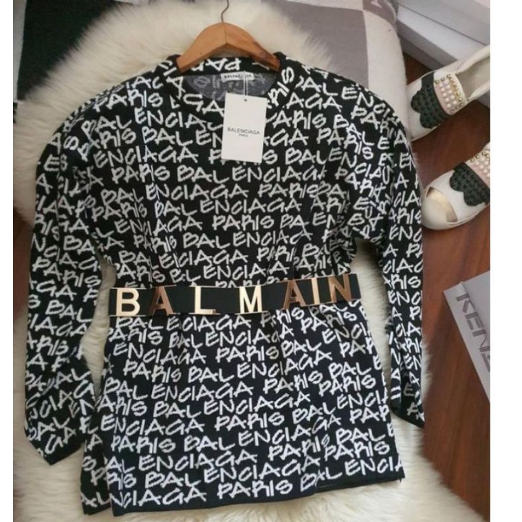 atasan*knit*balenciaga*readycoklat