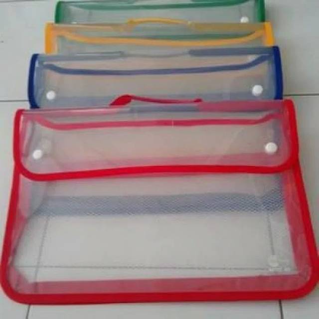 

Map Zipper Plastic Bag 2 kancing X - ONE