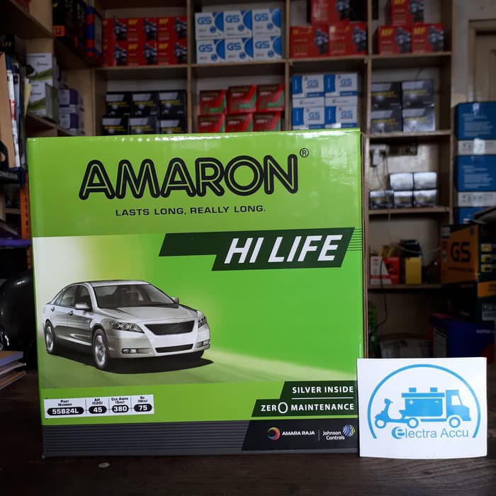 "Aki Mobil Nissan Grand Livina NS60L / 55B24L Amaron Aki Kering"