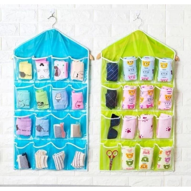 

storage 16 kantong warna random