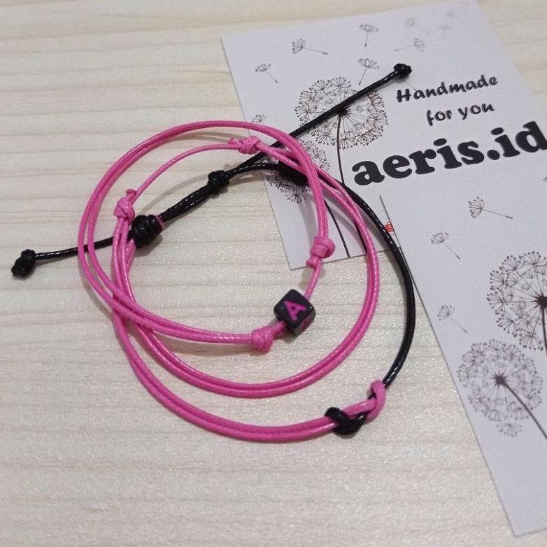 SET Gelang Inisial Huruf [3 Pcs]