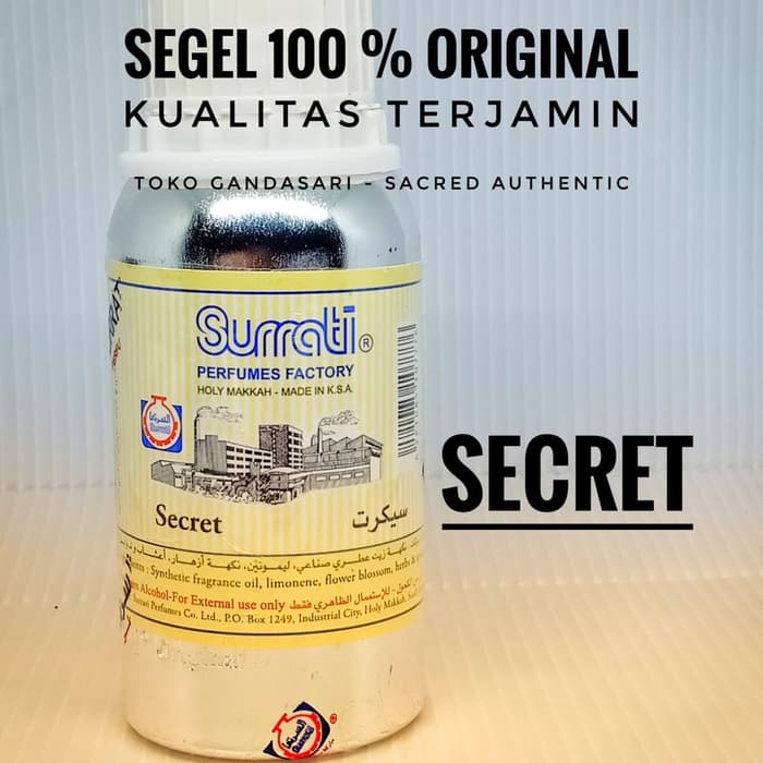 SURRATI SECRET 100 gr ml Bibit Parfum surati Minyak Wangi arab murni