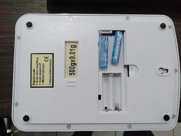 Timbangan Digital Akurasi 0.01g. Max 500g - Portable Scale Dapur Masak Obat Bumbu Emas Berlian