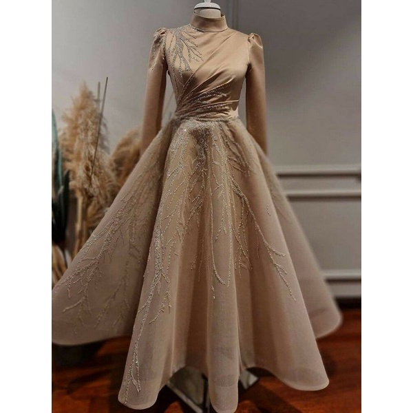 baju gaun bridal turki/gaun pesta/gaun akad