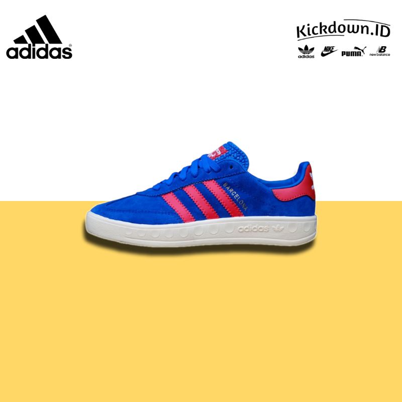 Adidas Barcelona Blue Red Cream Original BNWB BNIB / Adidas City Series Barcelona / Sepatu Pria Prem