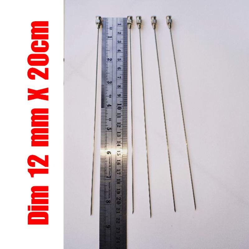 jarum BIBIT PARFUM Needle inject panjang 20 cm  suntik Refill parfum isi tinta  laboratorium  panjang 20cm - JARUM SUNTIKAN PARFUM