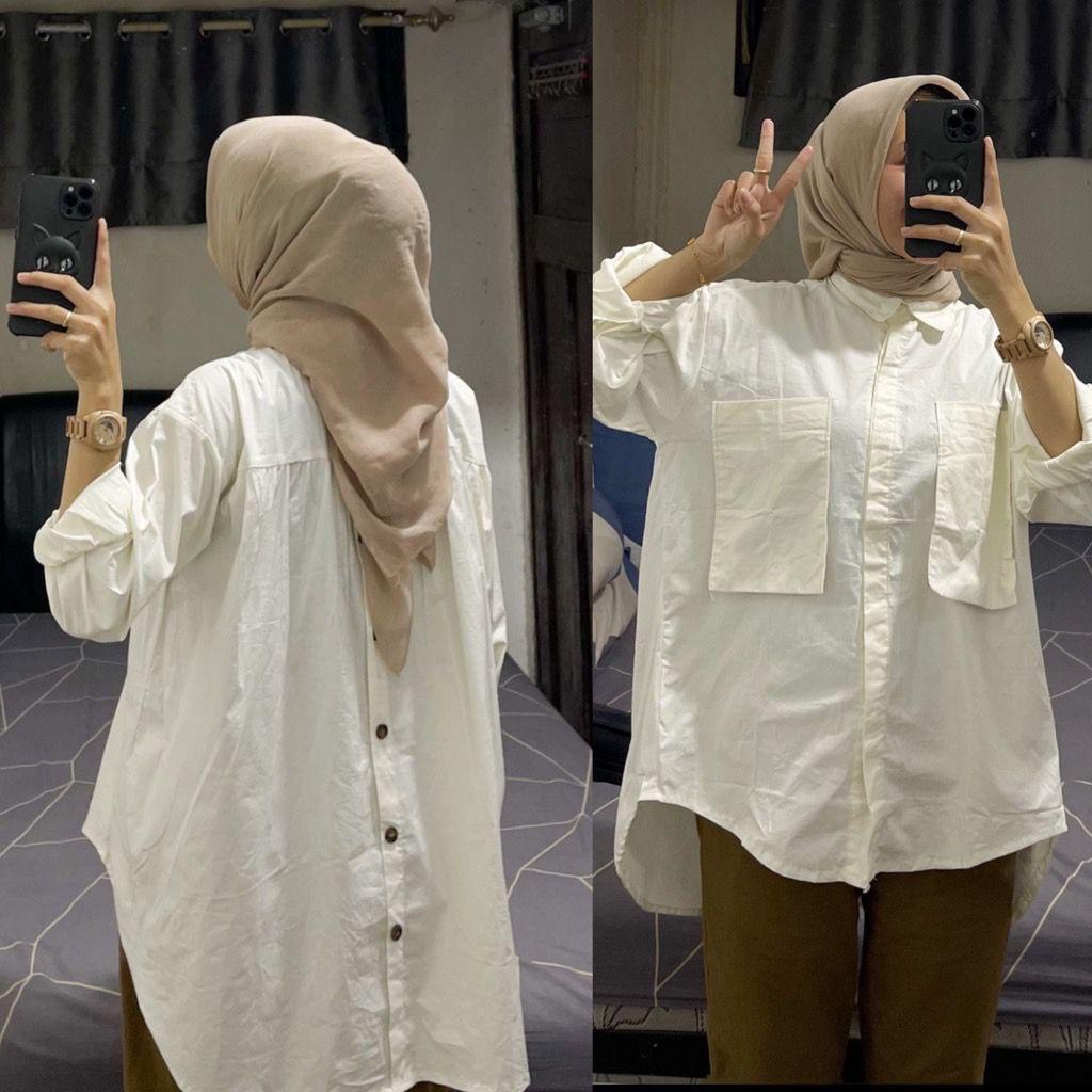 ORKA TOP KEMEJA BLOUSE PREMIUM BAHAN RAYON ORIGINAL100% HIGH QUALITY100% LOREA