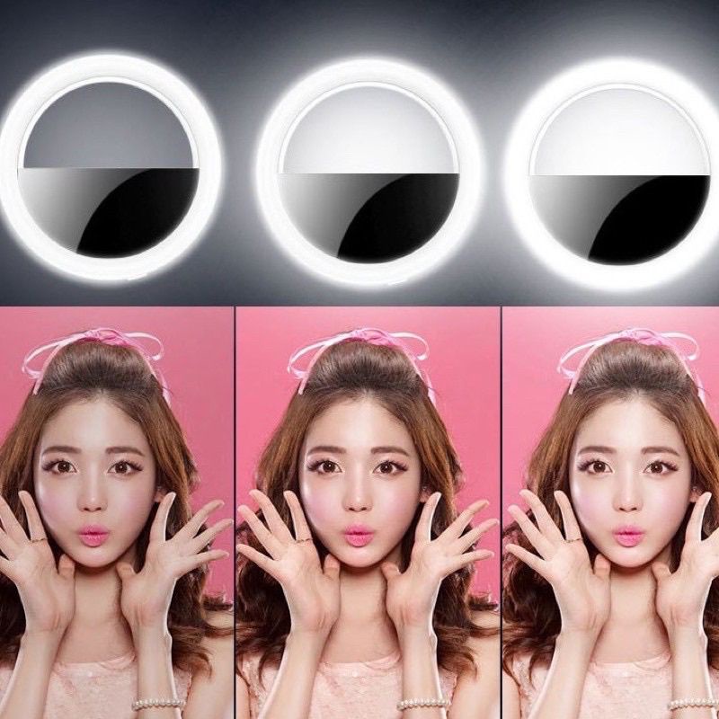 Lampu Selfie Handphone Ring Light LED Lampu Vlogger Ringlight Cincin Bulat Hp