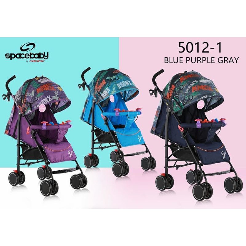 Baby Stroller Setroller Stroler Kererta Dorongan Anak Bayi Baby Traveling Lipat Spacebaby Sb 5012-1